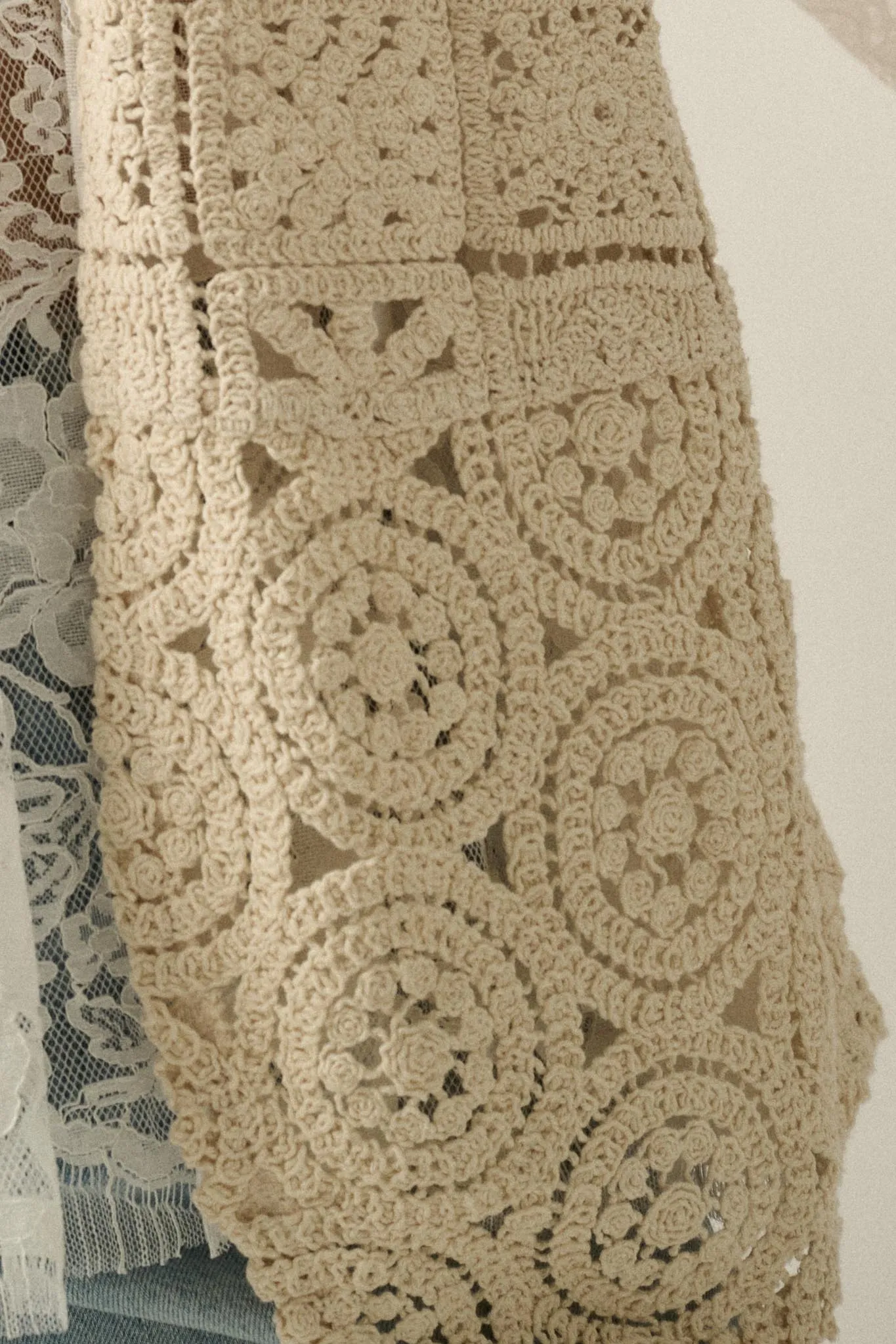 Find Your Bliss Crochet Open-Front Vest sold by Promesa product image thumbnail 5