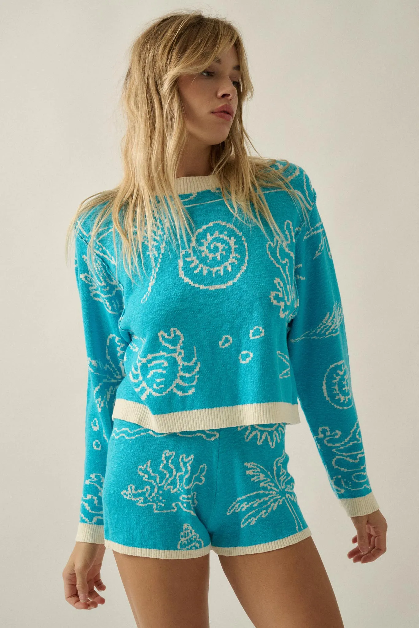 Beach Bash Nautical Jacquard-Knit Sweater sold by Promesa product image thumbnail 4
