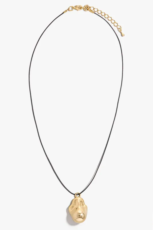 Eureka Gold Nugget Cord Necklace made by Promesa