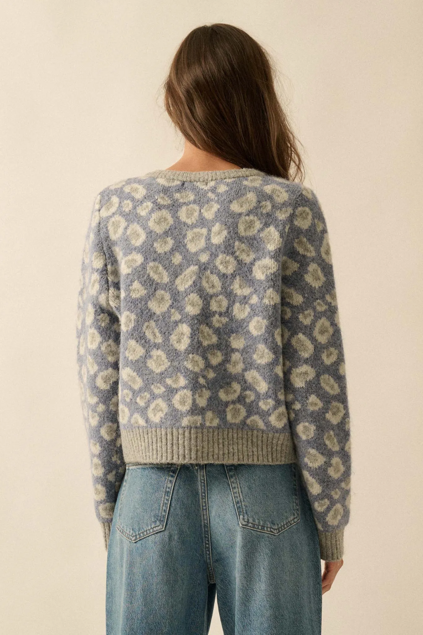 Animal Nature Leopard Jacquard-Knit Cardigan sold by Promesa product image thumbnail 2