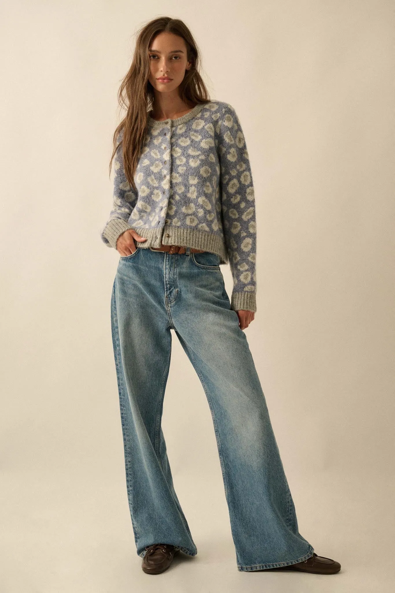 Animal Nature Leopard Jacquard-Knit Cardigan sold by Promesa product image thumbnail 3