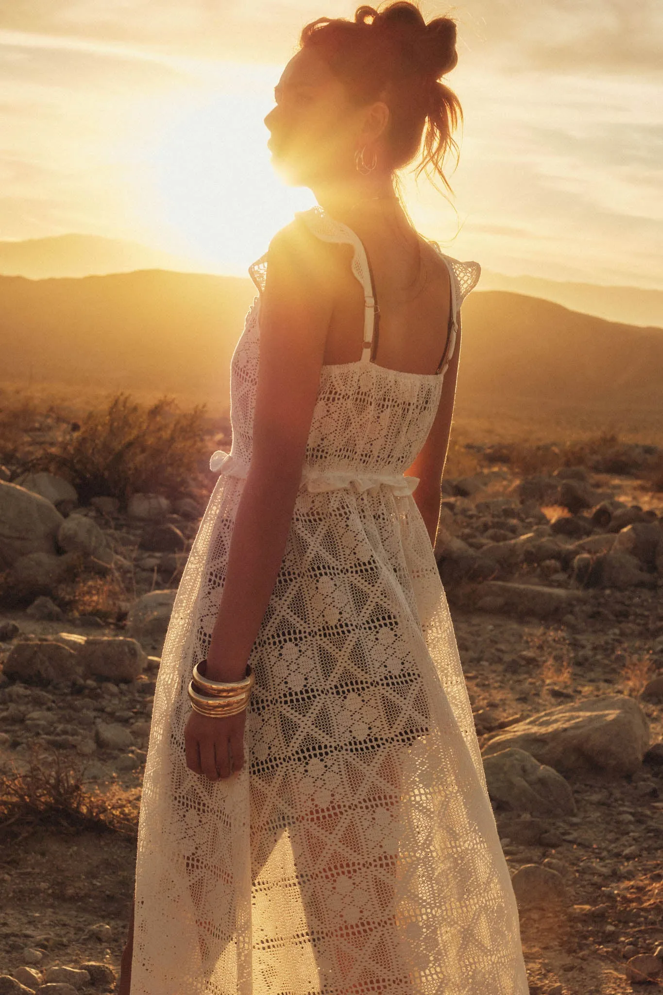 Kindred Spirit Crochet Lace Layering Midi Dress sold by Promesa product image thumbnail 2