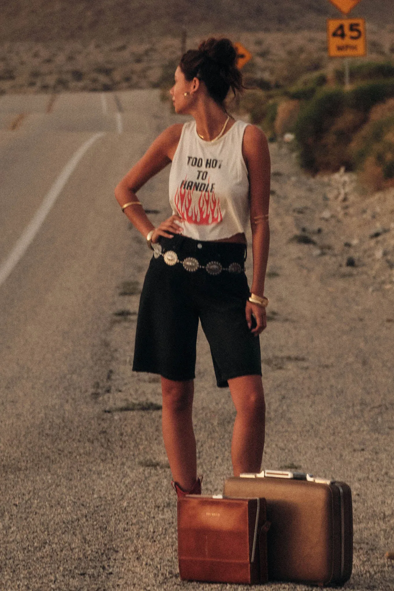 Too Hot to Handle Lettuce-Edge Graphic Tank Top sold by Promesa product image thumbnail 5