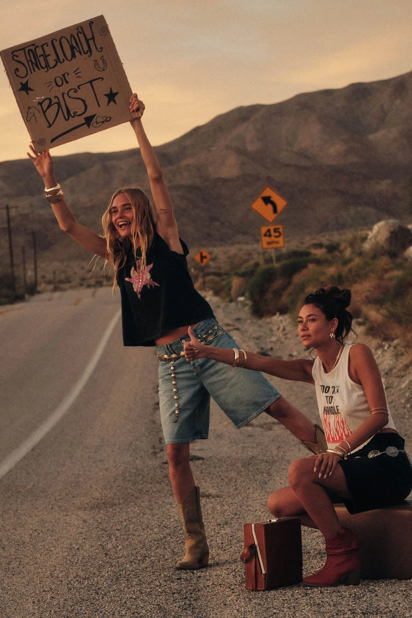 Star Rider Vintage Cowgirl Sleeveless Graphic Tee sold by Promesa product image thumbnail 3