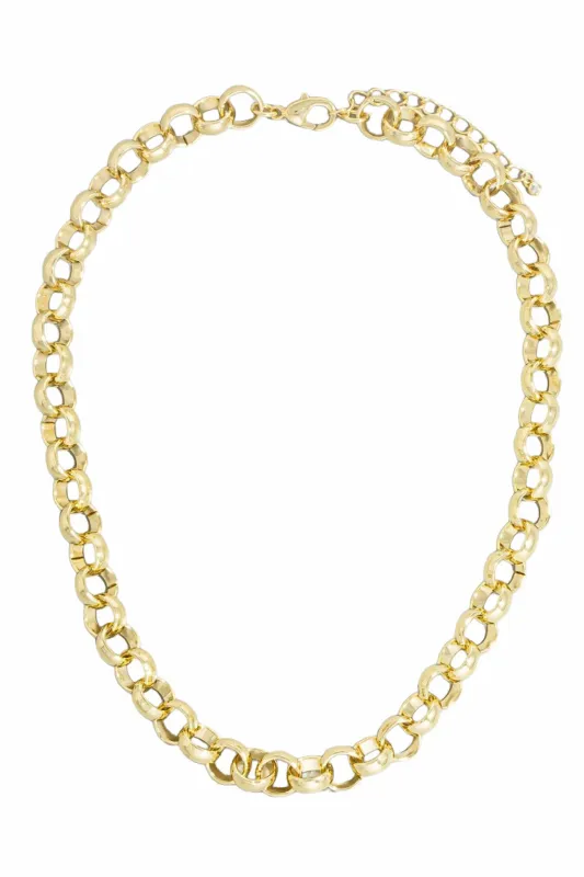 Wiltern Gold-Dipped Ring Chain Necklace made by Promesa