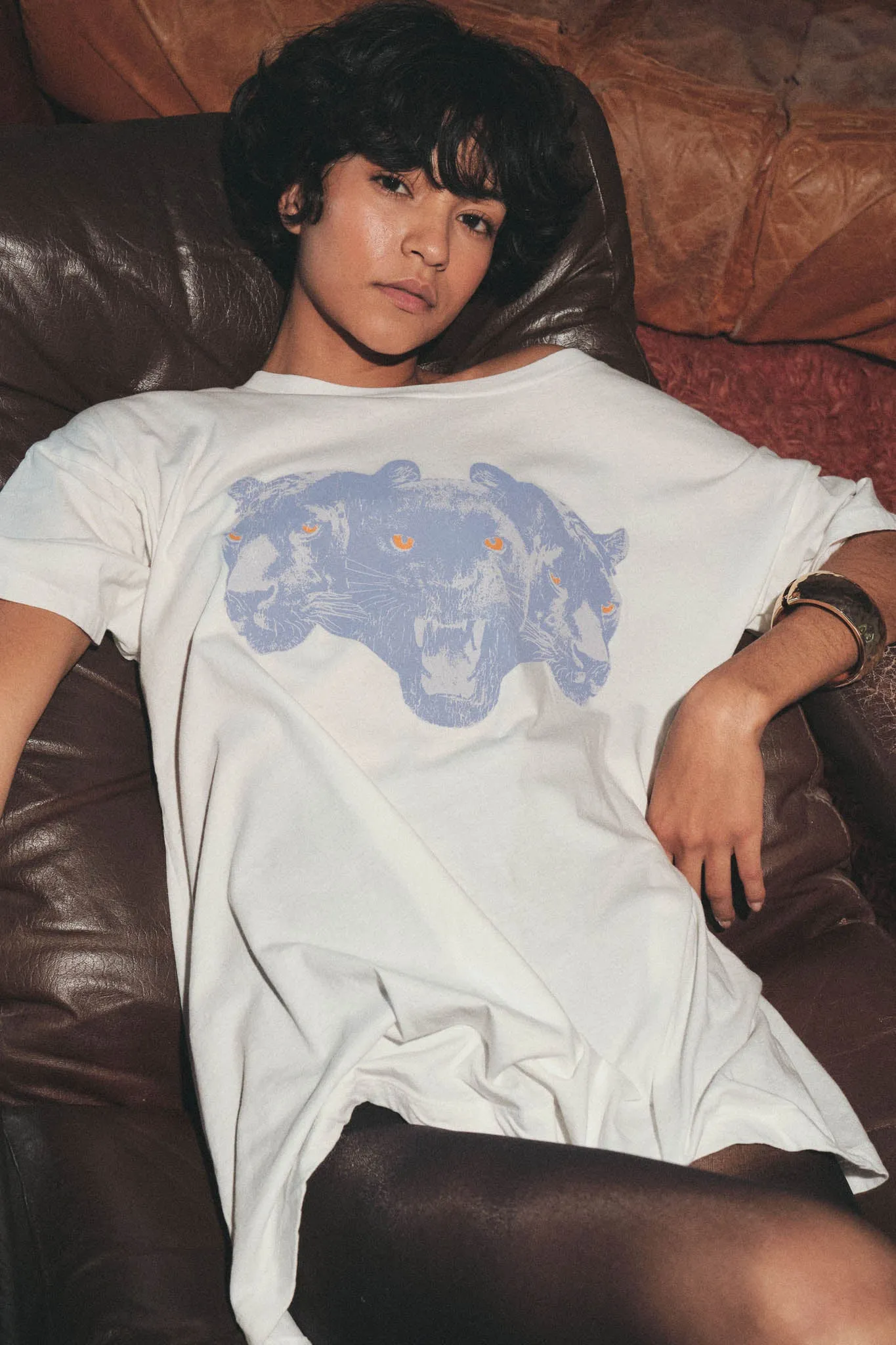 Prowling Panthers Oversize Vintage Graphic Tee sold by Promesa