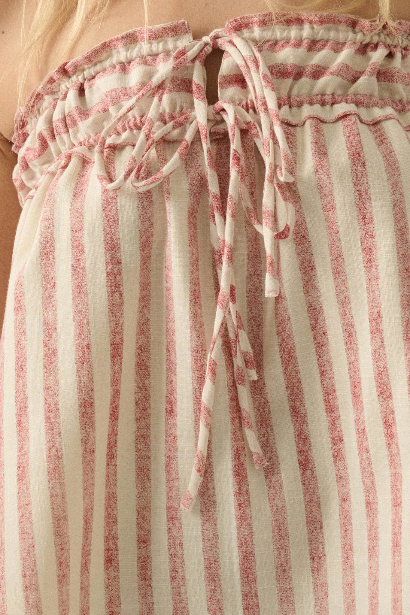 All Weekend Long Striped Strapless Swing Top sold by Promesa product image thumbnail 4