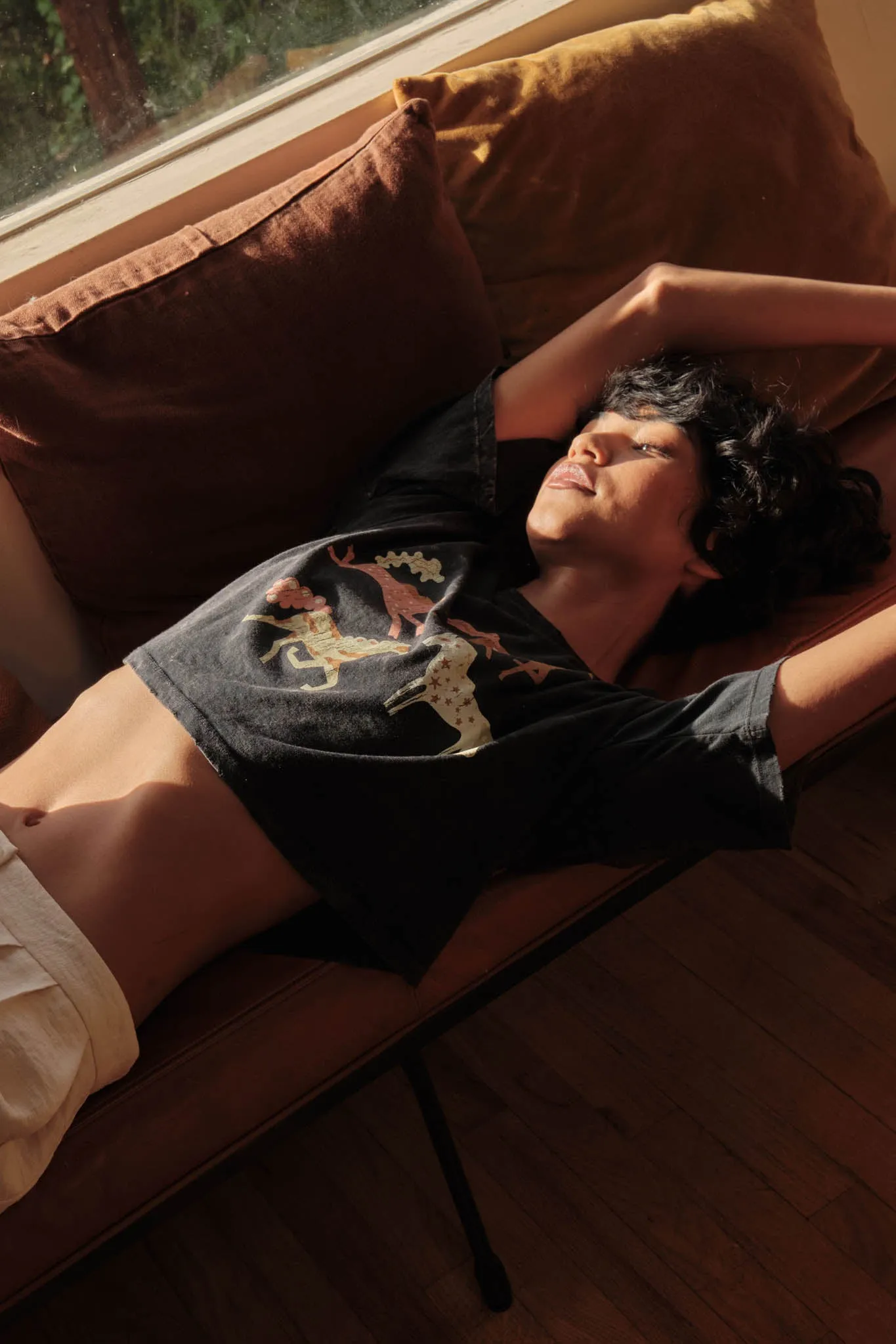 Pony Party Vintage-Wash Cropped Graphic Tee sold by Promesa product image thumbnail 2