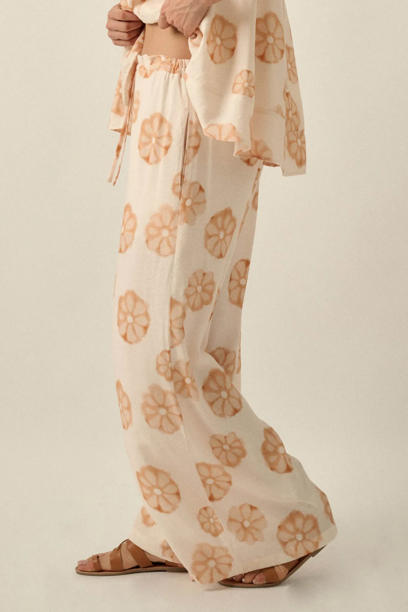 Delightful Days Floral Wide-Leg Drawstring Pants sold by Promesa product image thumbnail 5