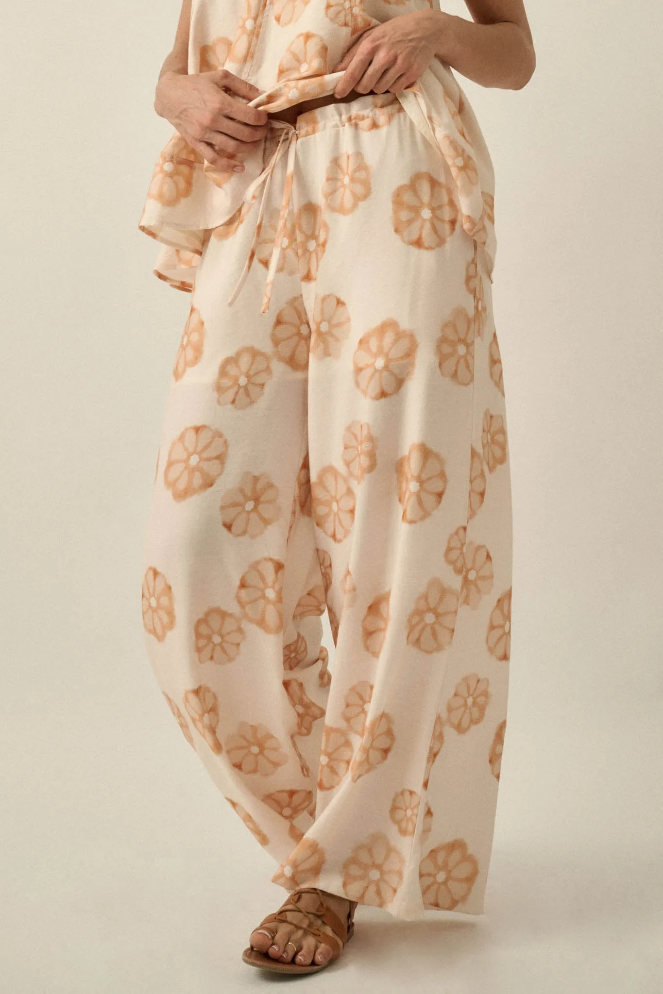 Delightful Days Floral Wide-Leg Drawstring Pants sold by Promesa product image thumbnail 2