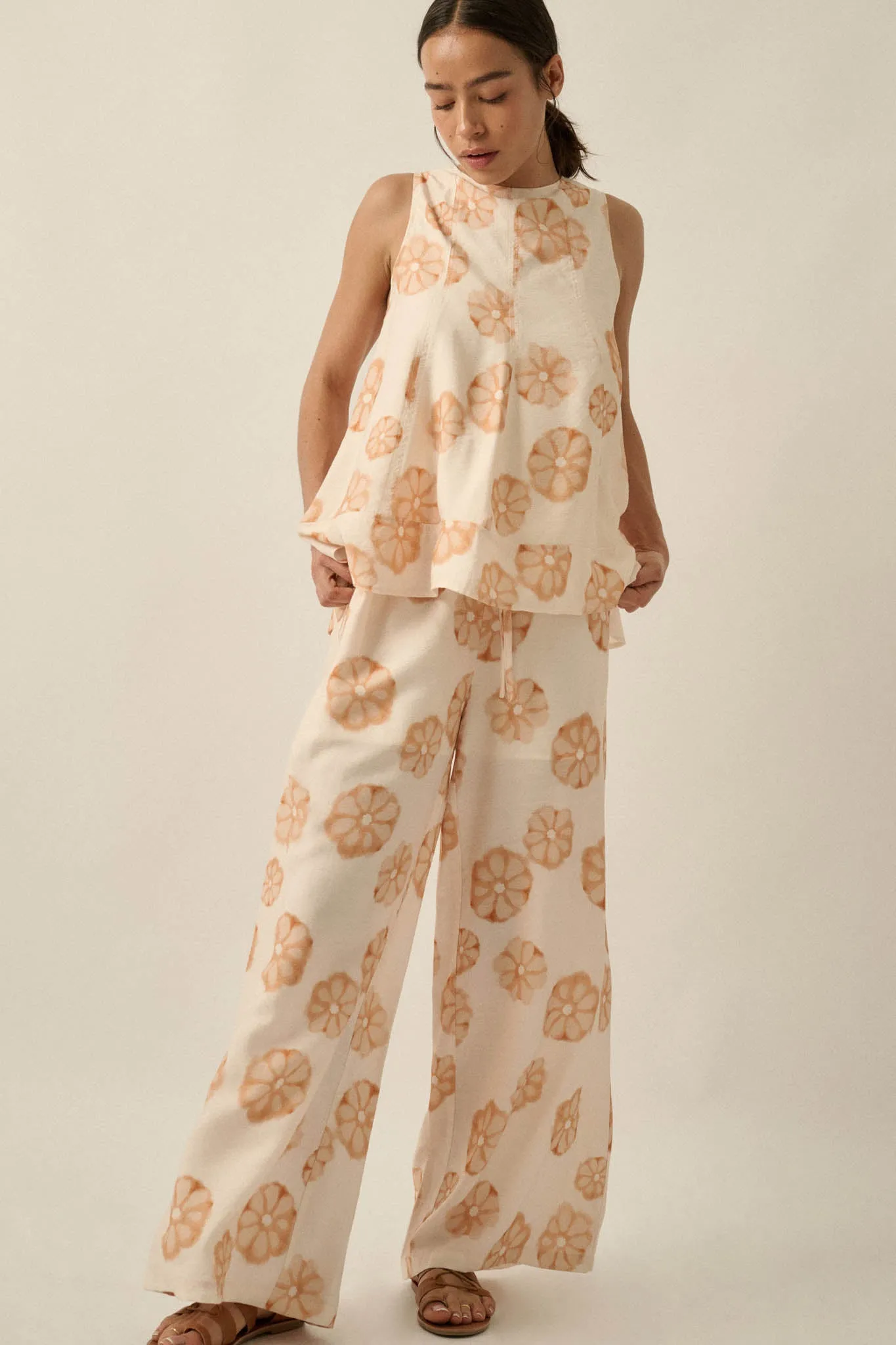 Delightful Days Floral Wide-Leg Drawstring Pants sold by Promesa product image thumbnail 3