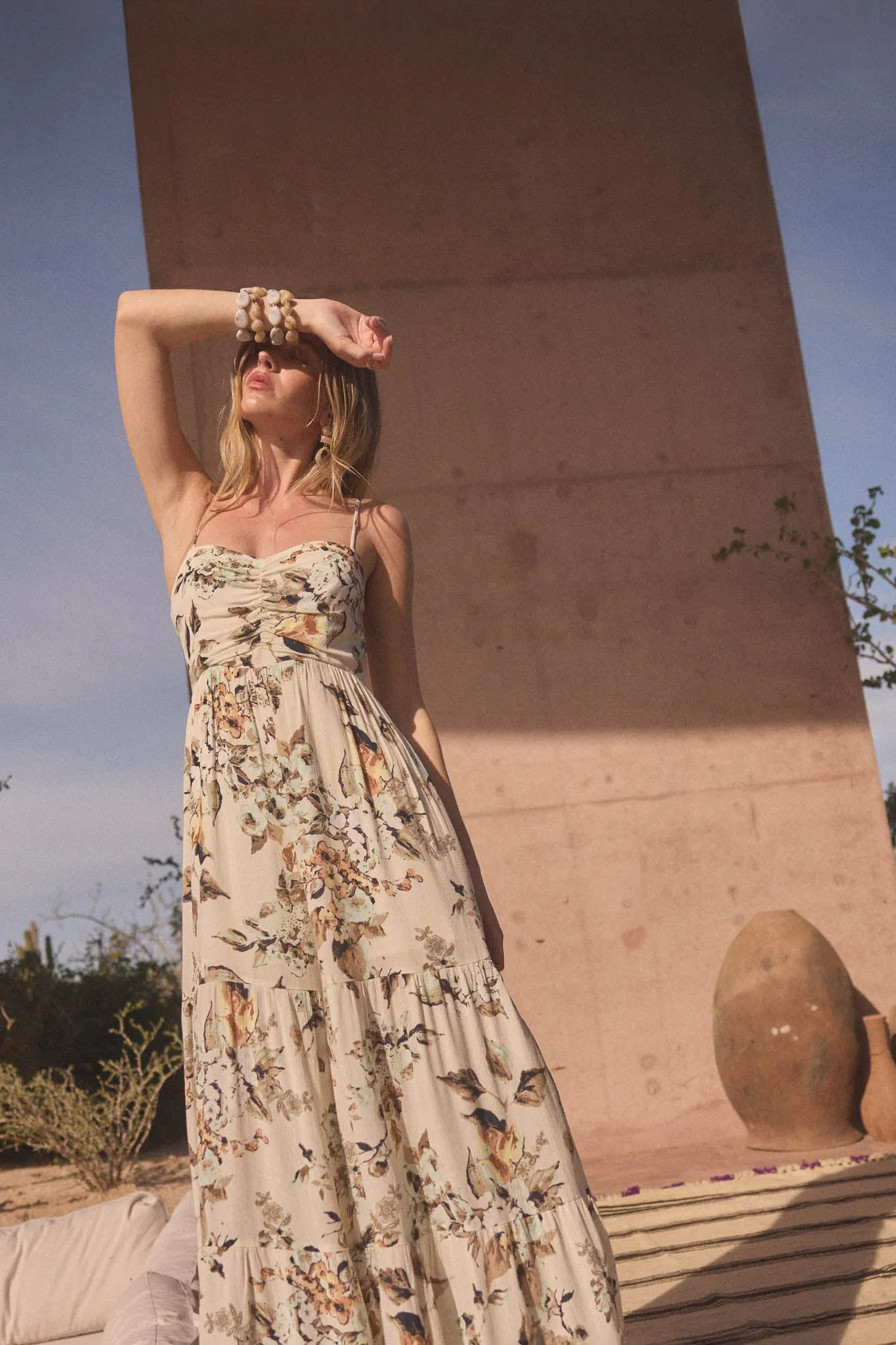 Bonita Jardin Floral Tiered Wide-Leg Jumpsuit sold by Promesa product image thumbnail 3