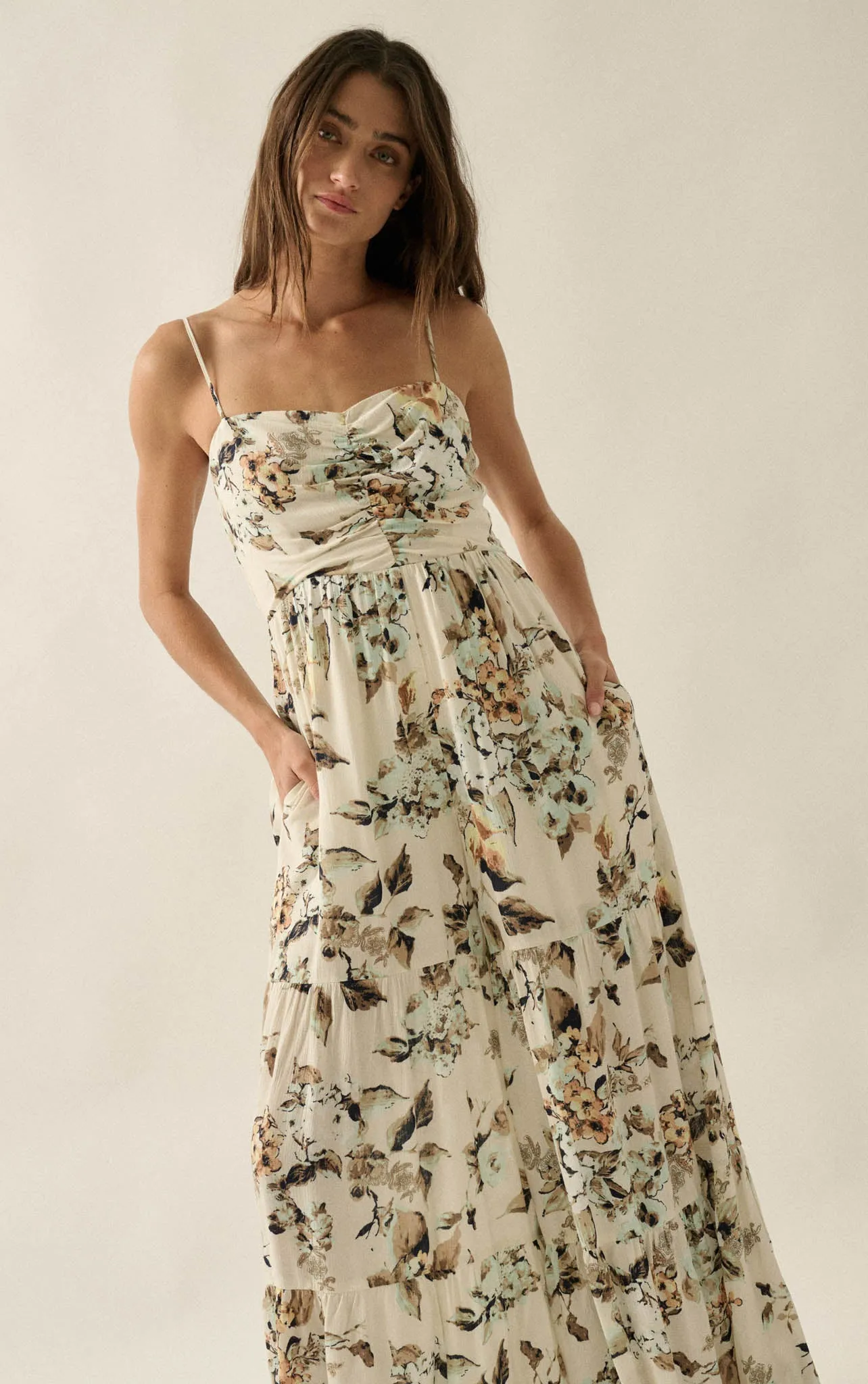 Bonita Jardin Floral Tiered Wide-Leg Jumpsuit sold by Promesa product image thumbnail 5