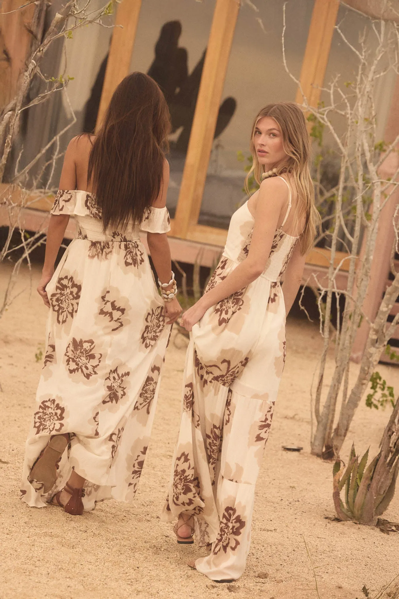 Bloom Me Away Floral Wide-Leg Tiered Jumpsuit sold by Promesa product image thumbnail 2