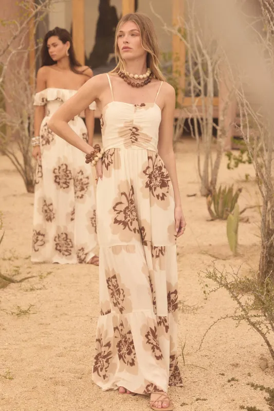 Bloom Me Away Floral Wide-Leg Tiered Jumpsuit made by Promesa