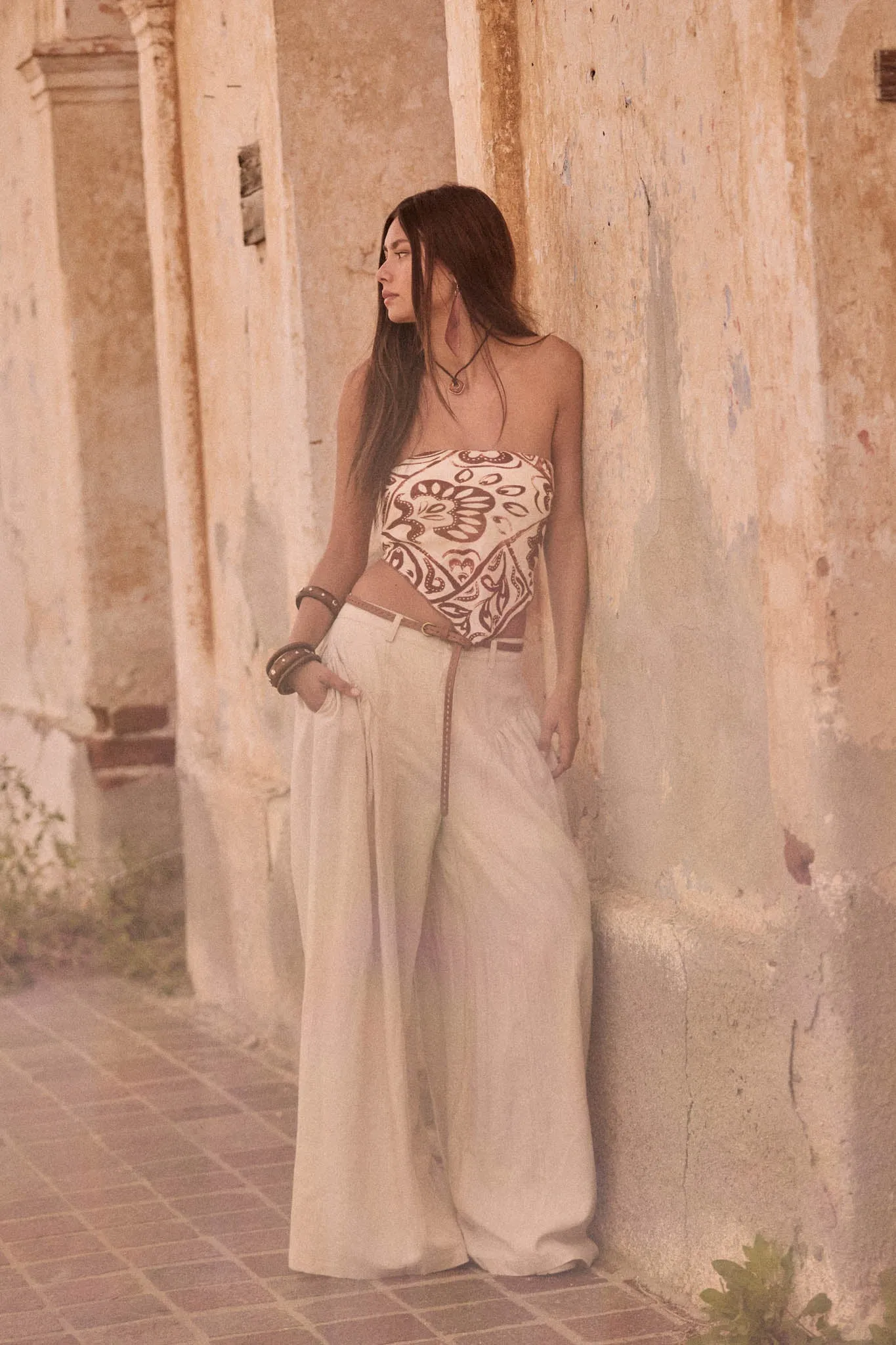 Nomadic Heart Abstract Floral-Print Bandana Top sold by Promesa product image thumbnail 2
