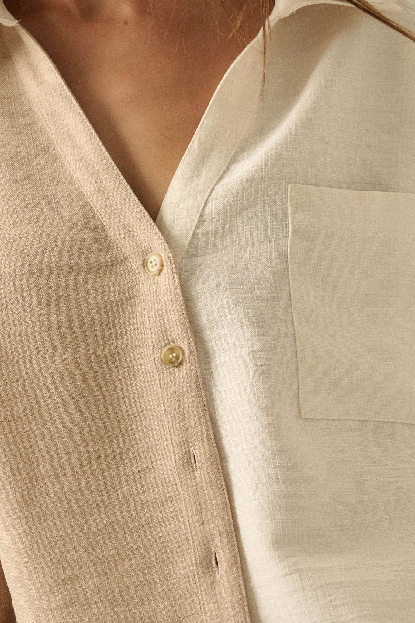 Double Talk Colorblock Short-Sleeve Pocket Shirt sold by Promesa product image thumbnail 5