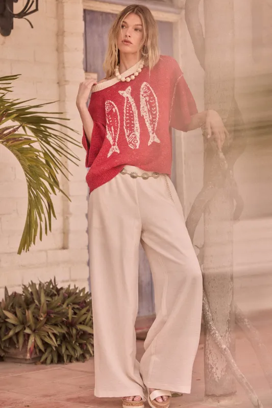 Sidewalk Talk Wide-Leg Drawstring Pocket Pants made by Promesa