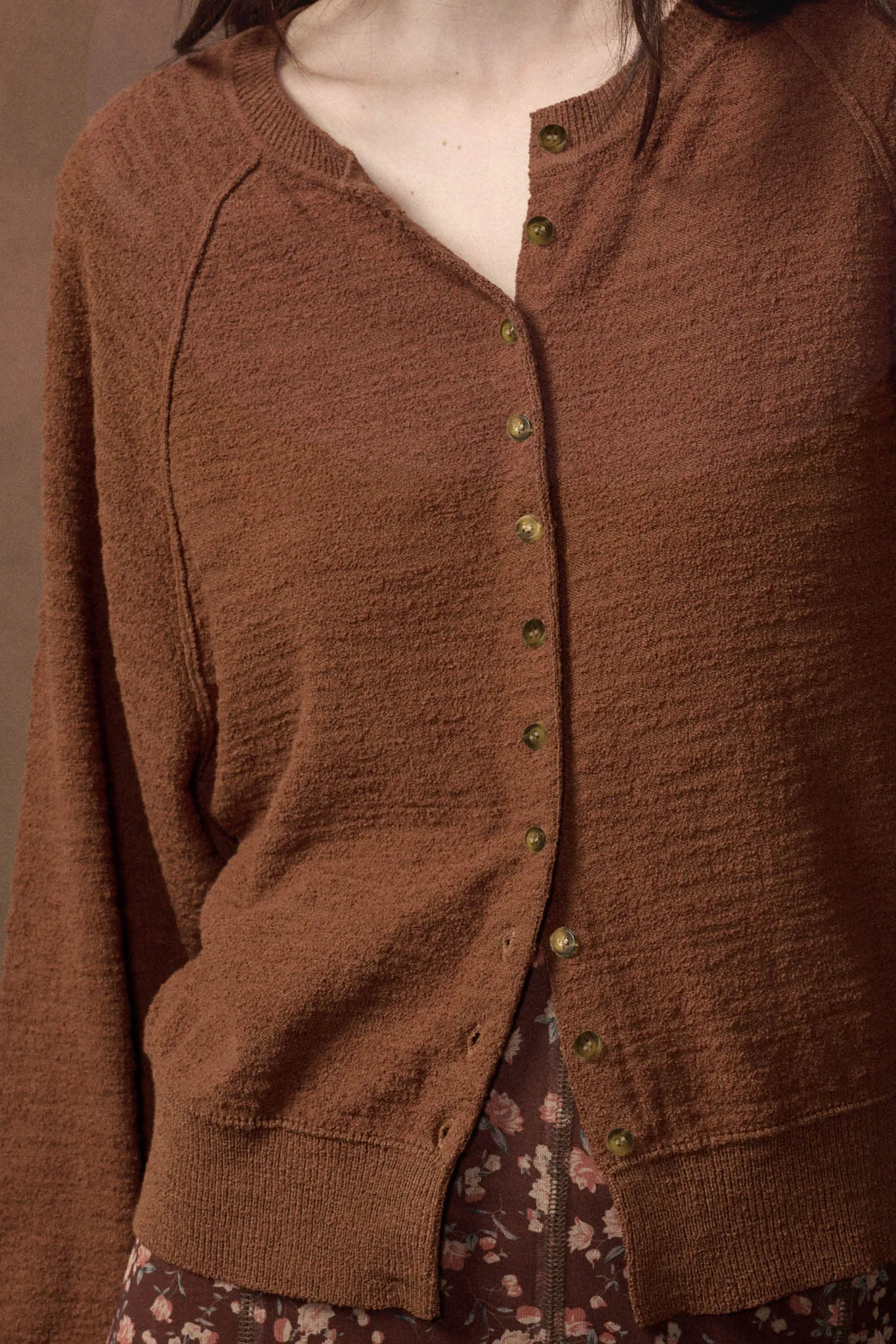 Close to You Textured Knit Raglan Cardigan sold by Promesa product image thumbnail 4