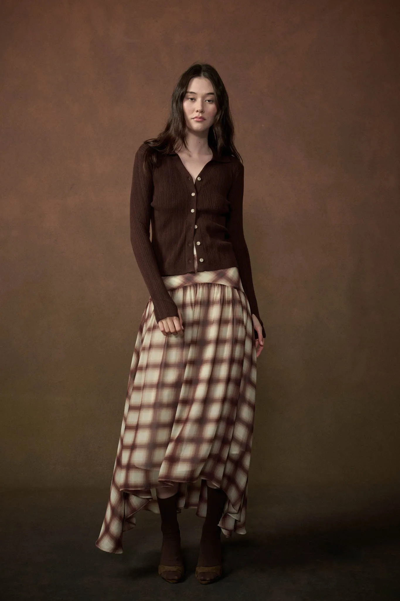 Kind Soul Ribbed Knit Button-Up Thumbhole Cardigan sold by Promesa product image thumbnail 3