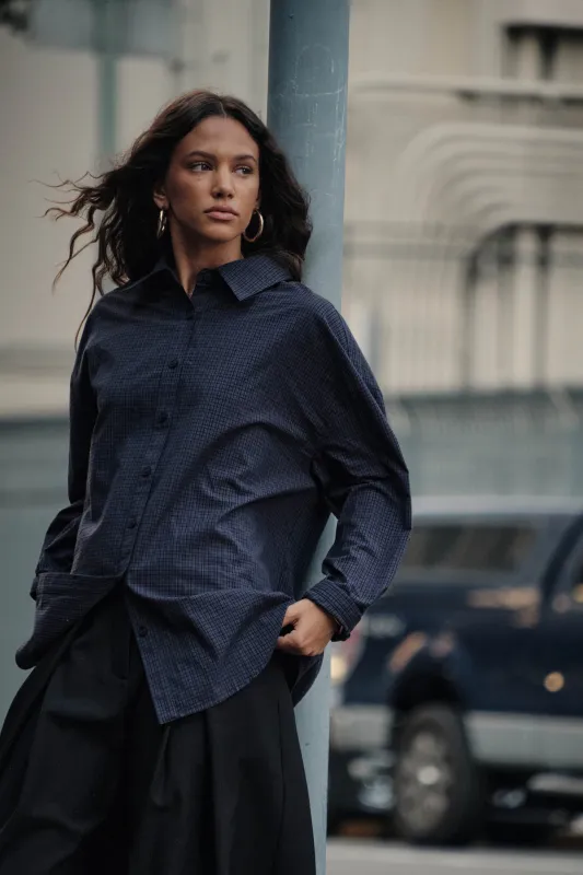 Better Days Plaid Oversize Button-Up Pocket Shirt made by Promesa