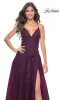 La Femme Long Lace A-Line Prom Dress 32303 sold by PromGirl
