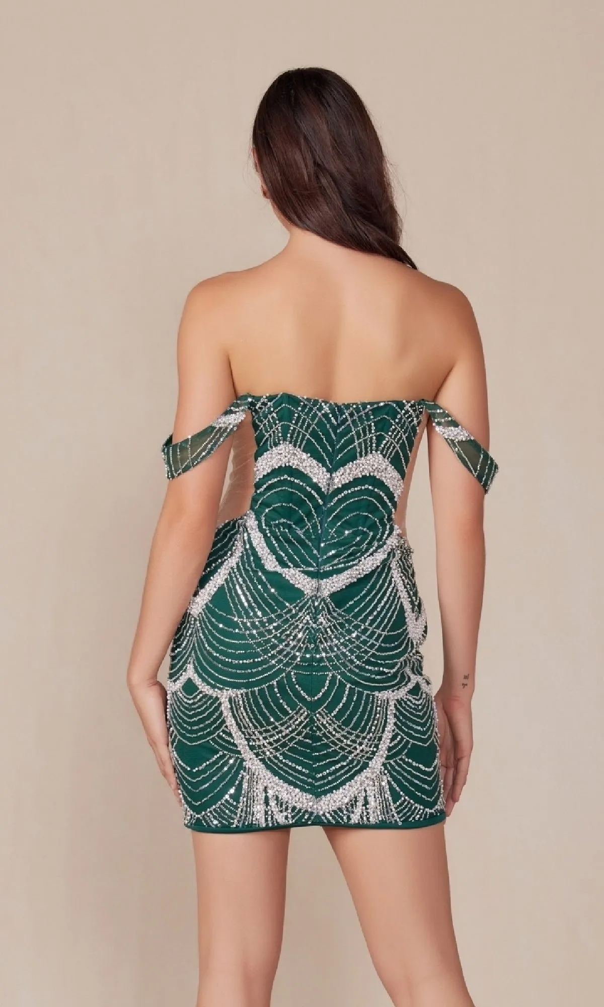 Sheer-Sides Short Sexy Homecoming Dress Q839 sold by PromGirl product image thumbnail 2