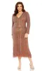 Plus Size Wedding Guest Dress 5938 by Mac Duggal sold by PromGirl