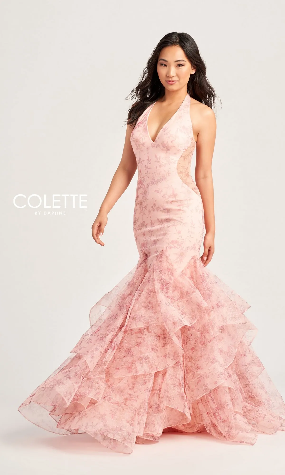 Colette Long Tiered Mermaid Prom Dress CL5234 sold by PromGirl product image thumbnail 5