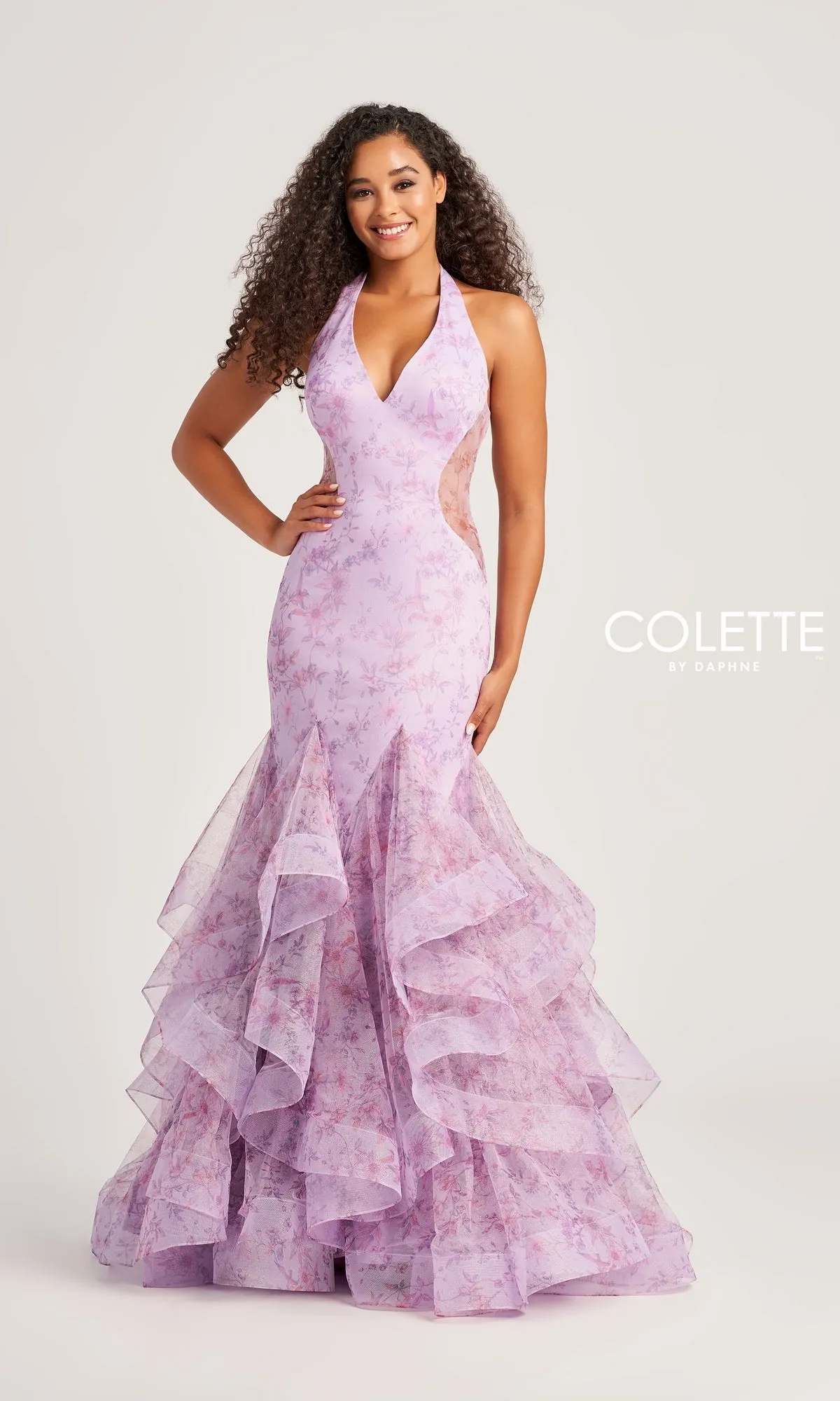 Colette Long Tiered Mermaid Prom Dress CL5234 sold by PromGirl product image thumbnail 4