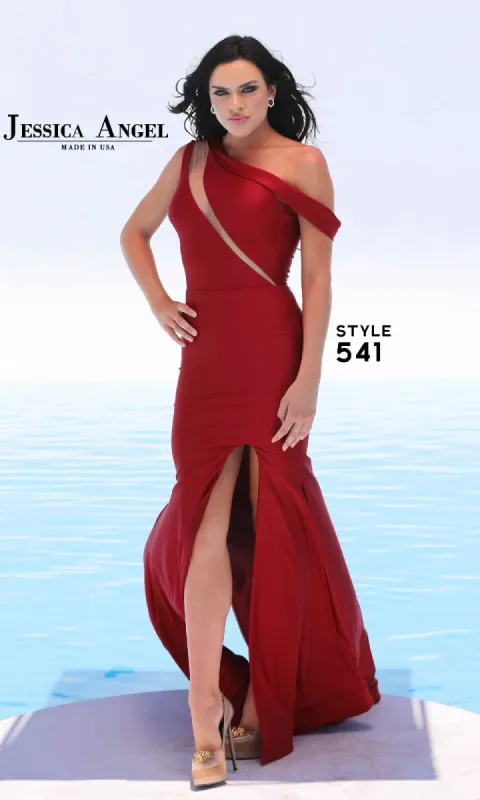 Slash Cut-Out Long Prom Dress: Jessica Angel 541 sold by PromGirl