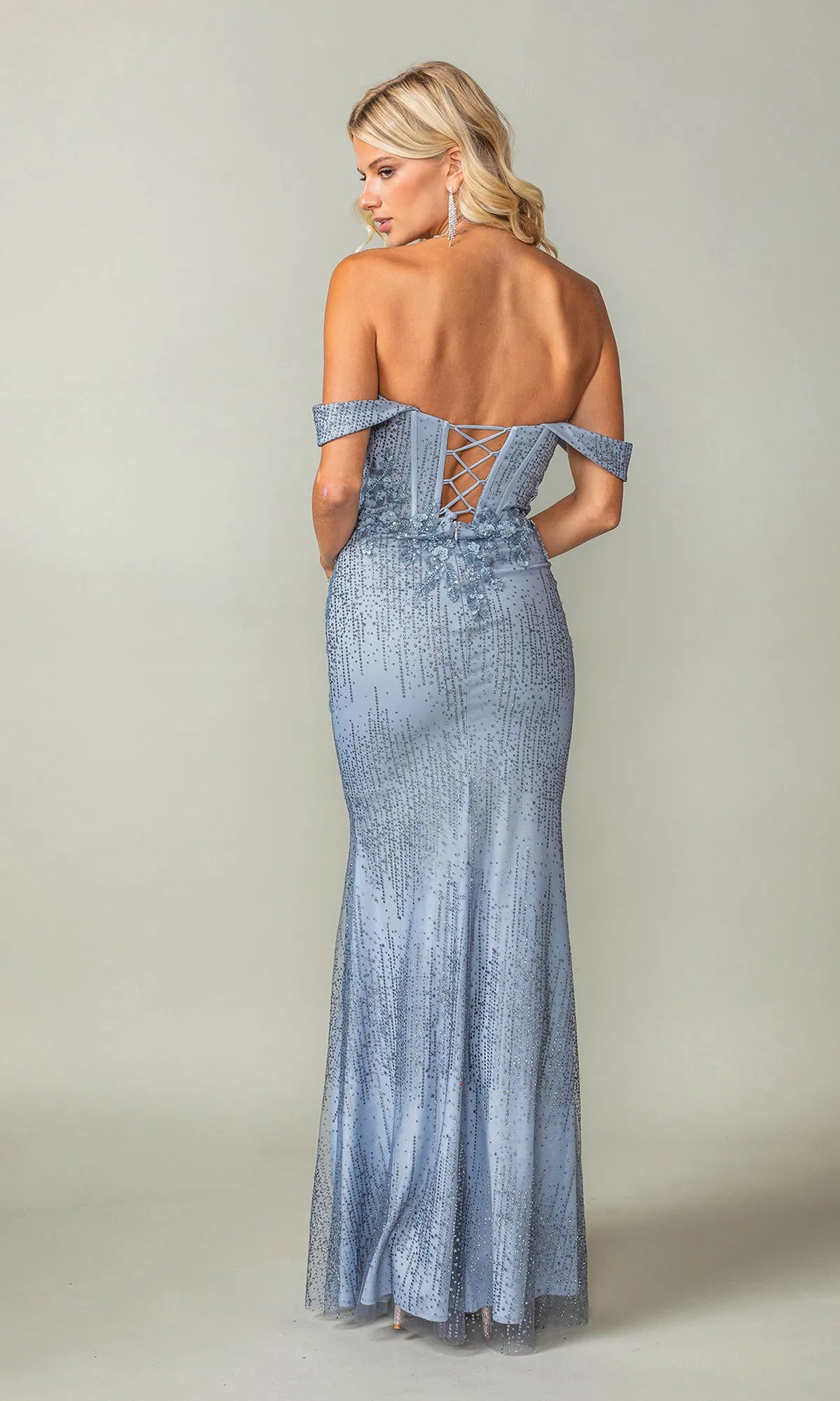 Off-the-Shoulder Long Sweetheart Prom Dress 4395 sold by PromGirl product image thumbnail 2