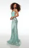Alyce Front Cut-Out Long Sequin Prom Dress 61679 sold by PromGirl