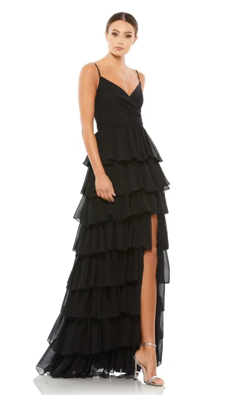 Ruffled Long A-Line Prom Dress: Mac Duggal 55416 sold by PromGirl