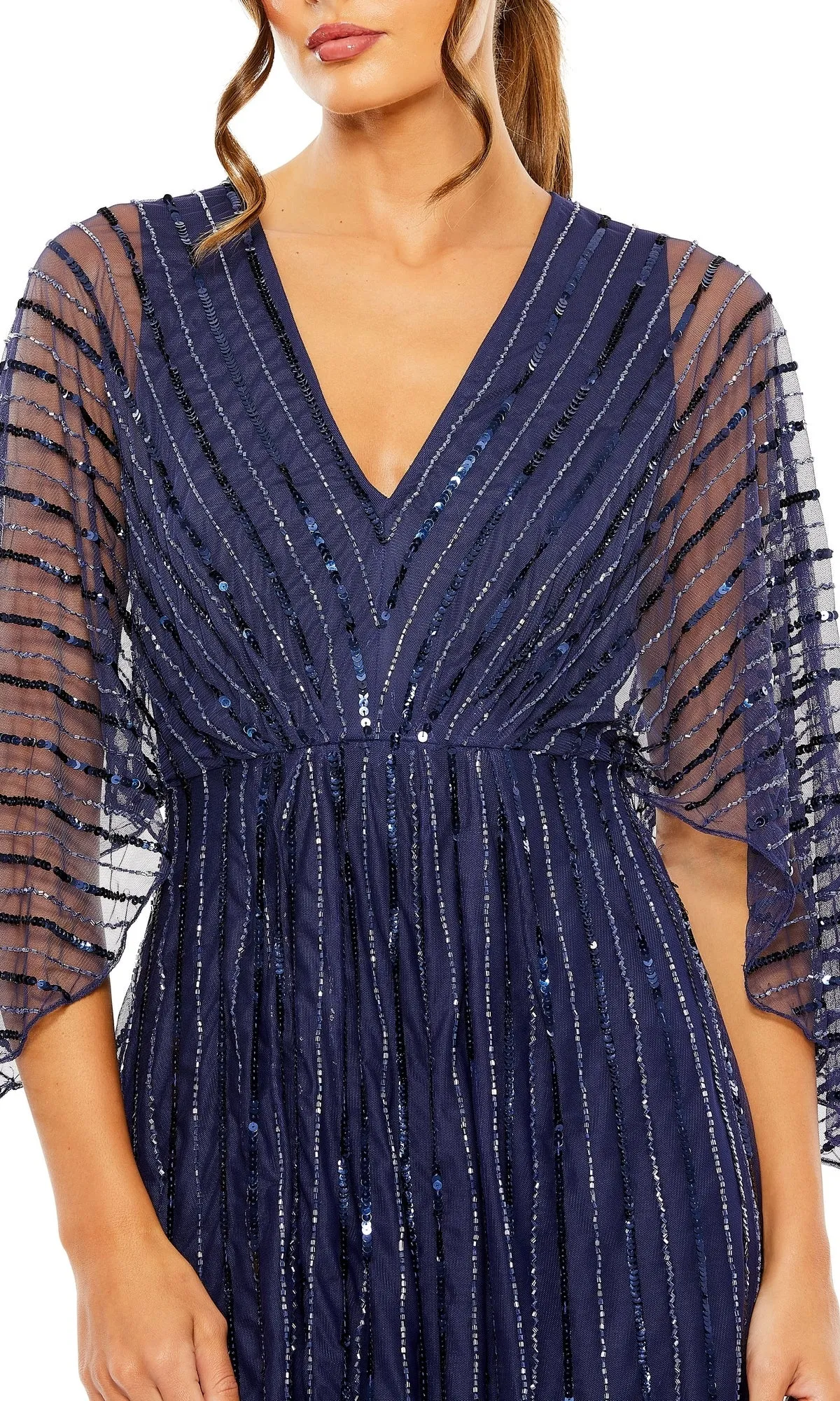 Long Sequin A-Line Formal Dress: Mac Duggal 93841 sold by PromGirl product image thumbnail 5