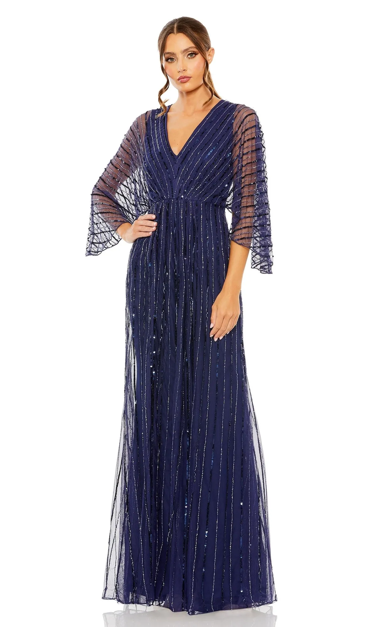 Long Sequin A-Line Formal Dress: Mac Duggal 93841 sold by PromGirl