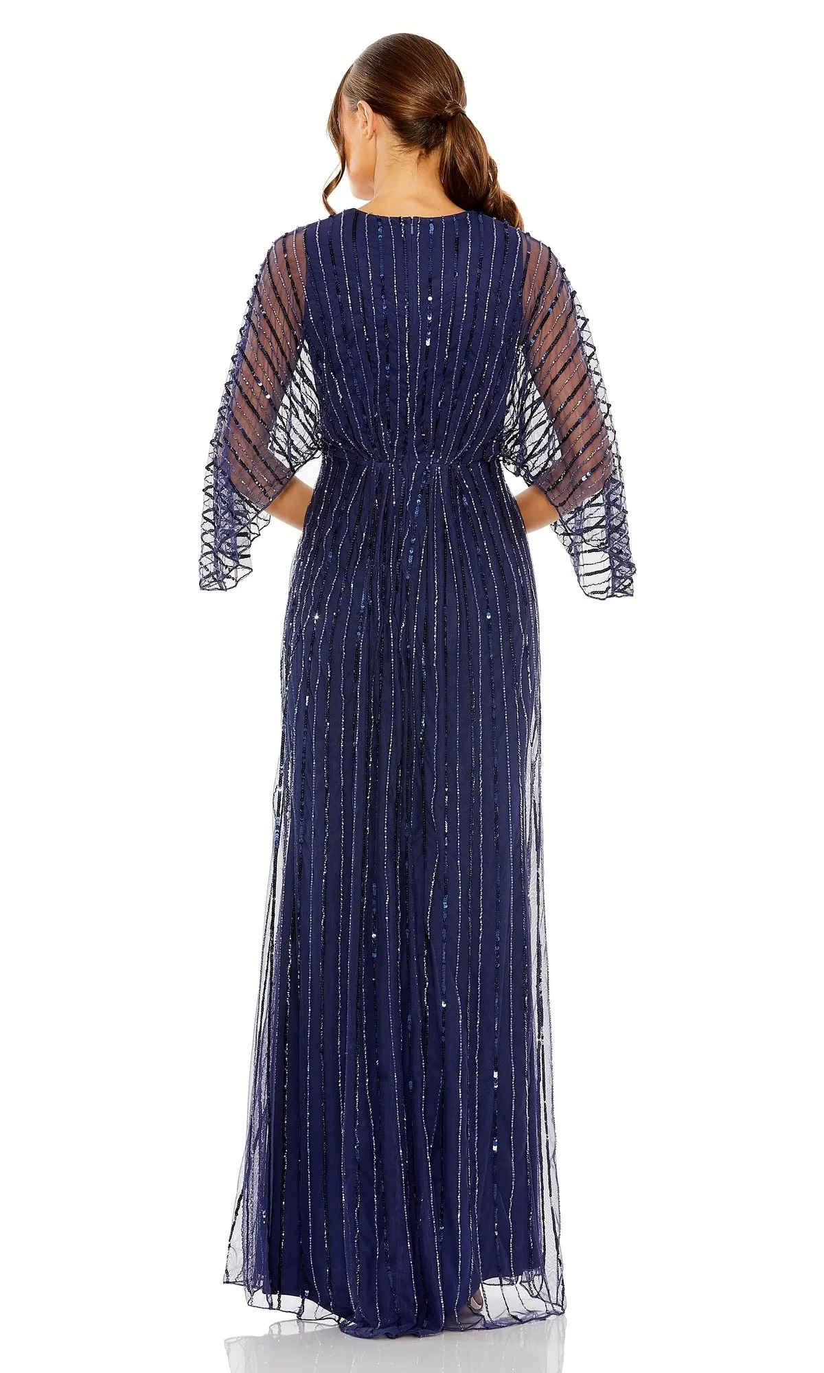 Long Sequin A-Line Formal Dress: Mac Duggal 93841 sold by PromGirl product image thumbnail 2