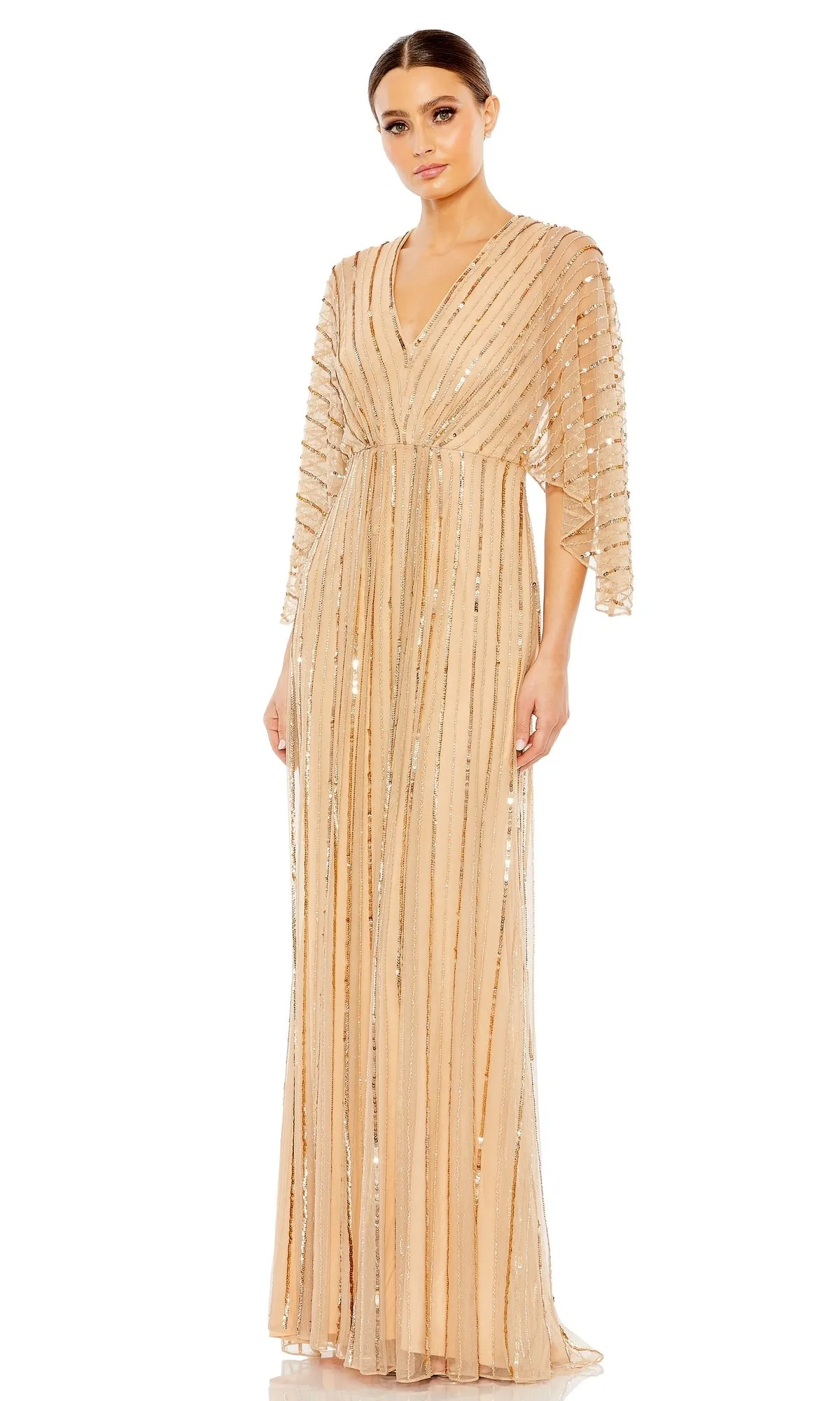 Long Sequin A-Line Formal Dress: Mac Duggal 93841 sold by PromGirl product image thumbnail 4