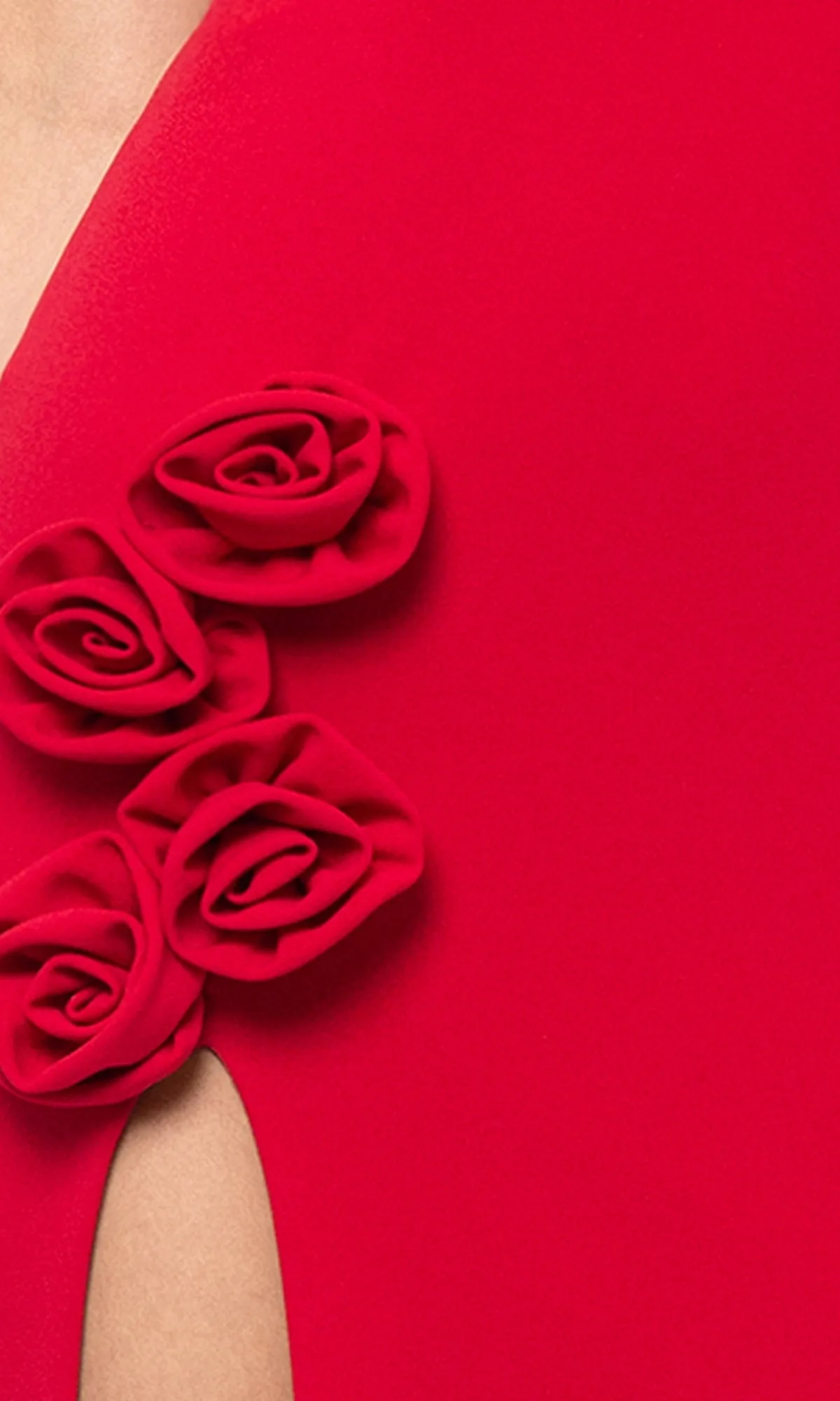 Rosette Long Red Prom Dress: Blondie Nites 5218BN sold by PromGirl product image thumbnail 5