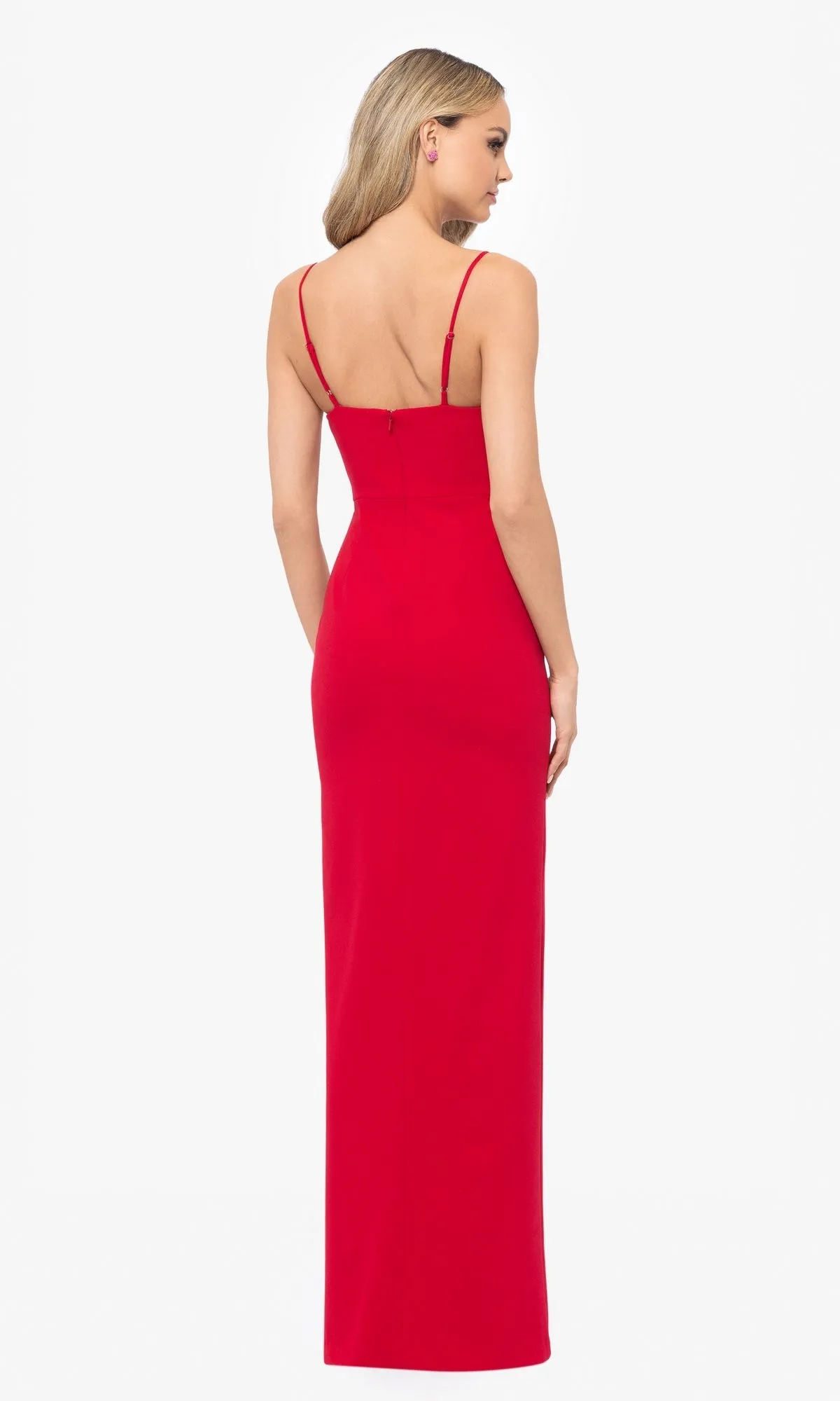 Rosette Long Red Prom Dress: Blondie Nites 5218BN sold by PromGirl product image thumbnail 2