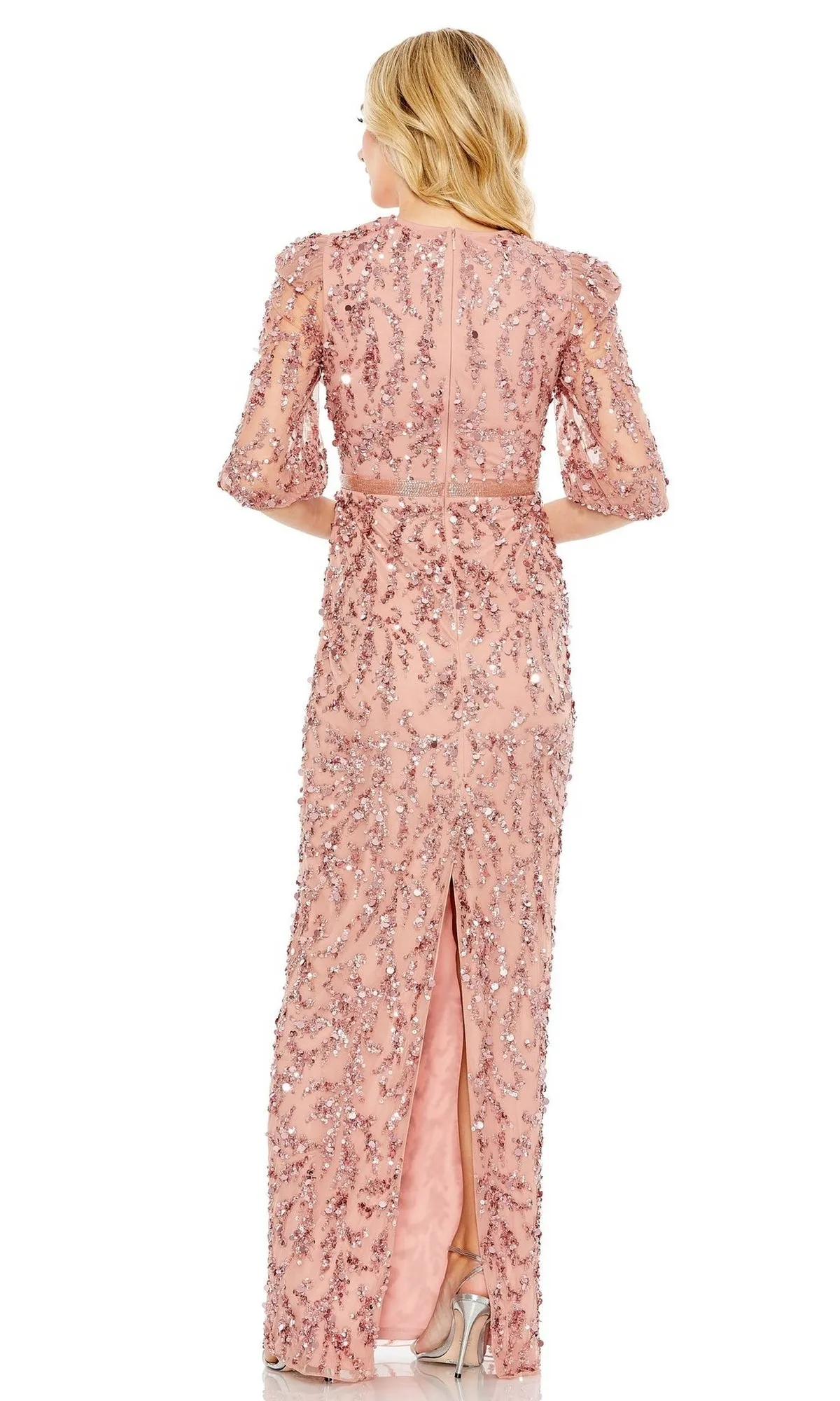 Long Sleeve Beaded Formal Dress: Mac Duggal 93790 sold by PromGirl product image thumbnail 5