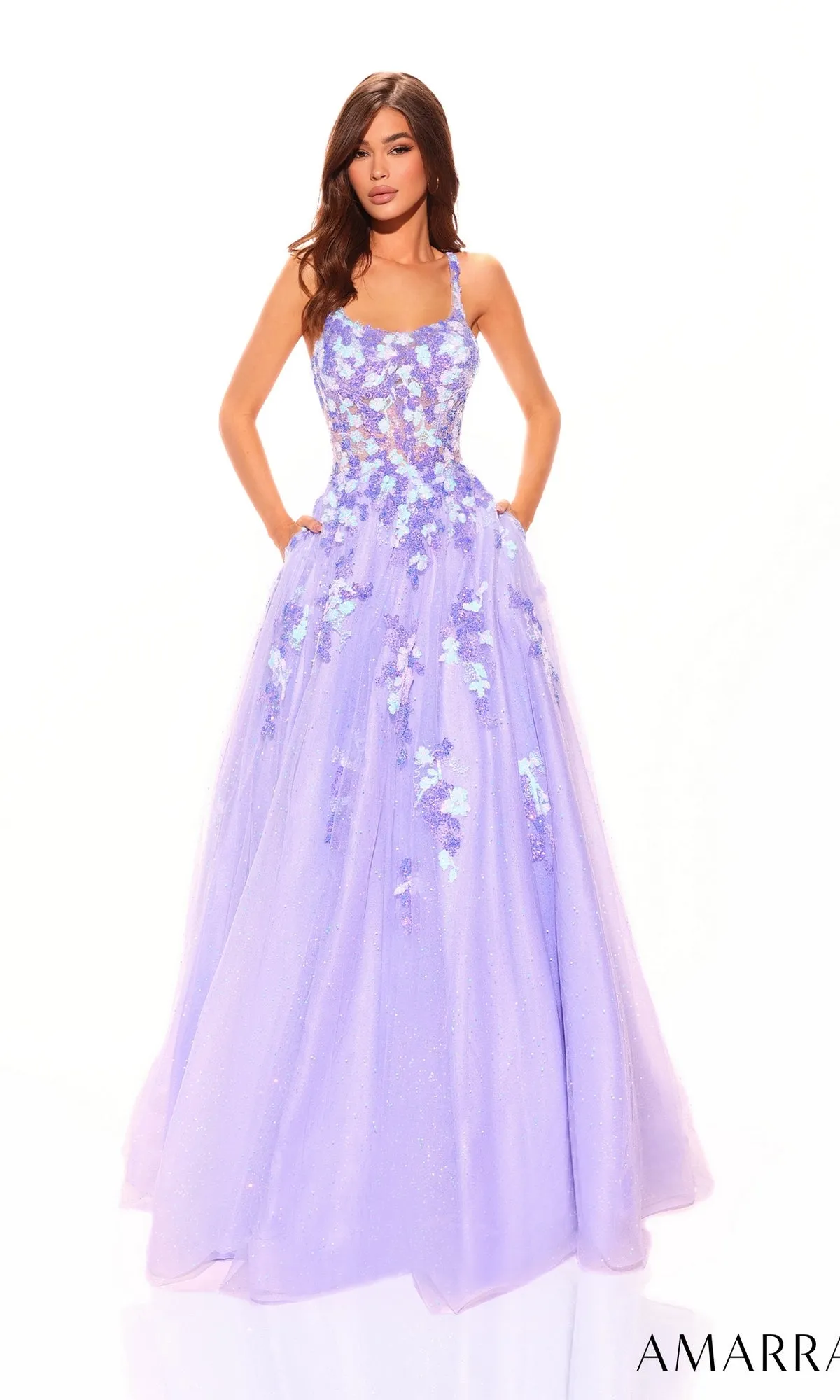 Amarra Long Prom Dress 88767 sold by PromGirl product image thumbnail 4