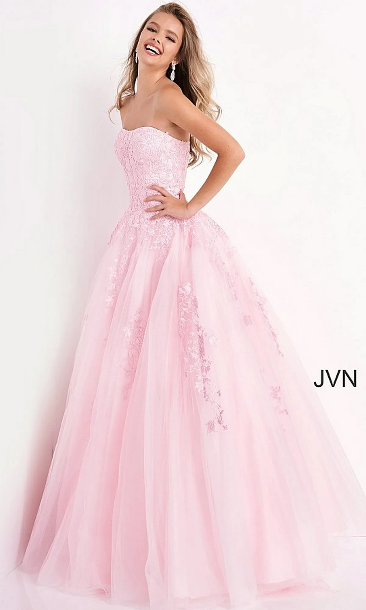 JVN by Jovani Strapless Prom Ball Gown JVN1831 sold by PromGirl product image thumbnail 4