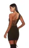 Alyce One-Shoulder Short Black Party Dress 4821 sold by PromGirl