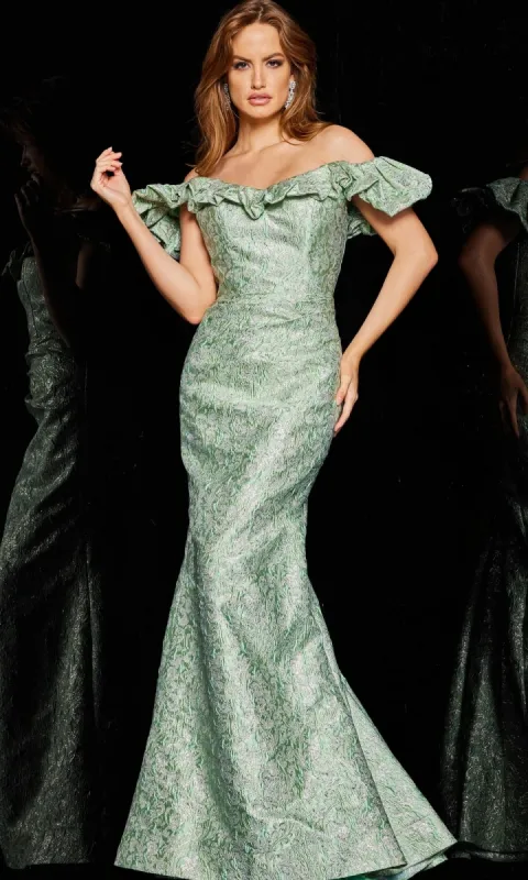 Jovani 25674 Mint Green Long Formal Dress made by Jovani