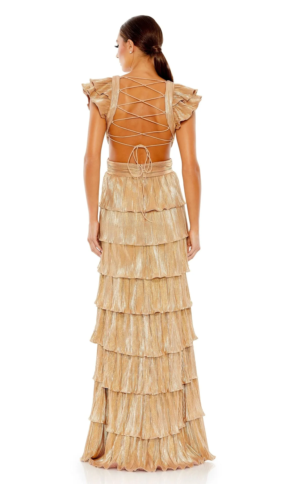 Mac Duggal Open-Back Tiered Formal Dress 26740 sold by PromGirl product image thumbnail 2