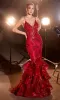 Embroidered Long Tiered Mermaid Prom Dress CC2288 sold by PromGirl