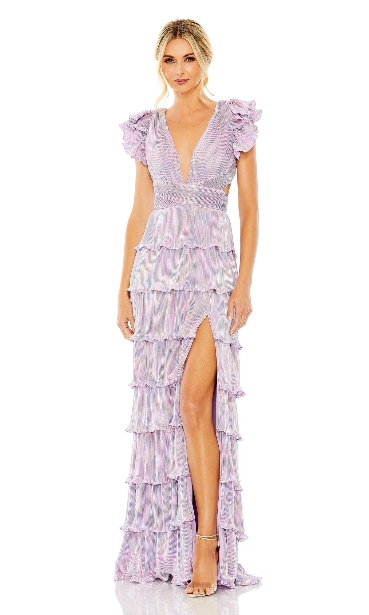 Mac Duggal Open-Back Tiered Formal Dress 26740 sold by PromGirl product image thumbnail 3