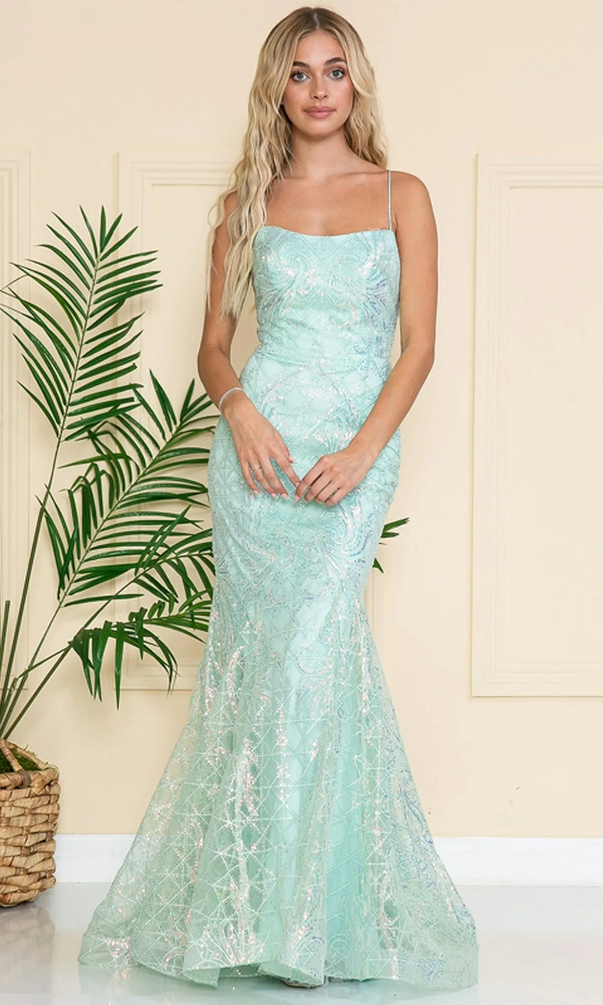 Iridescent Long Embellished Prom Dress 6116 sold by PromGirl product image thumbnail 4