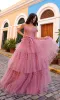 Nox Anabel Designer Ruffled Prom Ball Gown E1293 sold by PromGirl